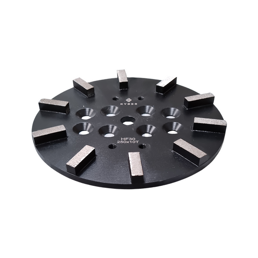 Rectangle 10 Segment Plate 250mm (10 inch) 30 Grit