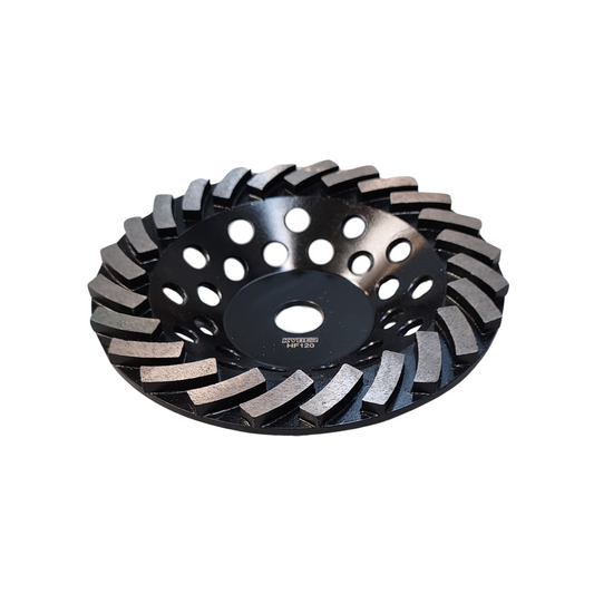 Fan Segments 180mm (7 inch) 120 Grit Soft Bond (Hard Concrete)