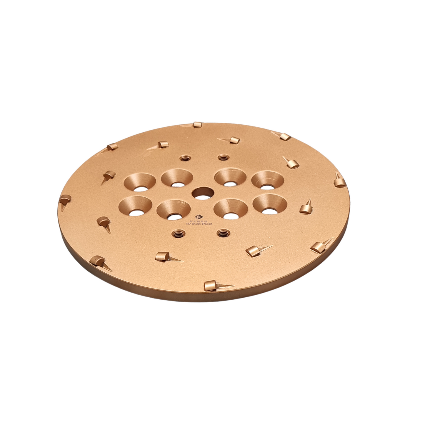 PCD Plate 250mm (10 inch) Glue Removal PCD Without Control Segments