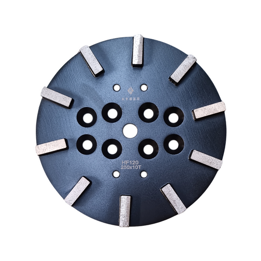 Rectangle 10 Segment Plate 250mm (10 inch) 120 Grit