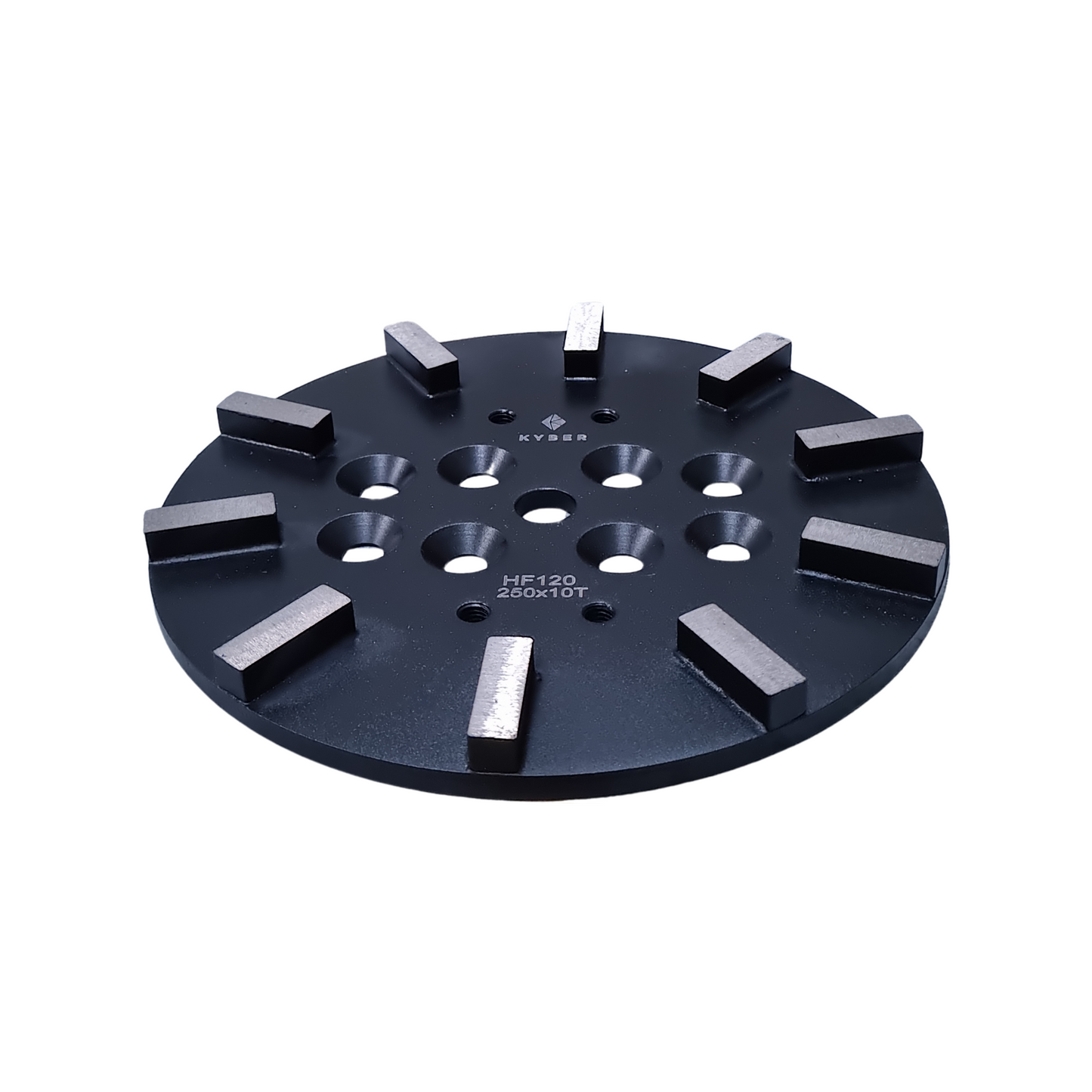 Rectangle 10 Segment Plate 250mm (10 inch) 120 Grit