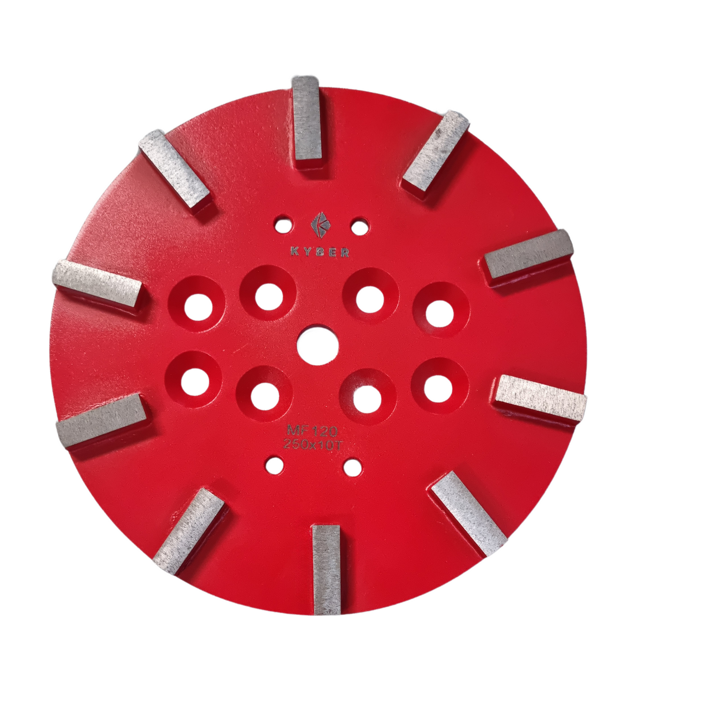 Rectangle 10 Segment Plate 250mm (10 inch) 120 Grit