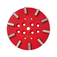 Rectangle 10 Segment Plate 250mm (10 inch) 16 Grit