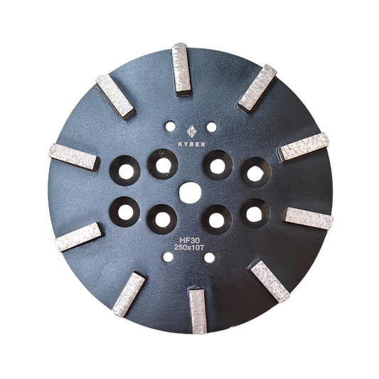 Rectangle 10 Segment Plate 250mm (10 inch) 30 Grit