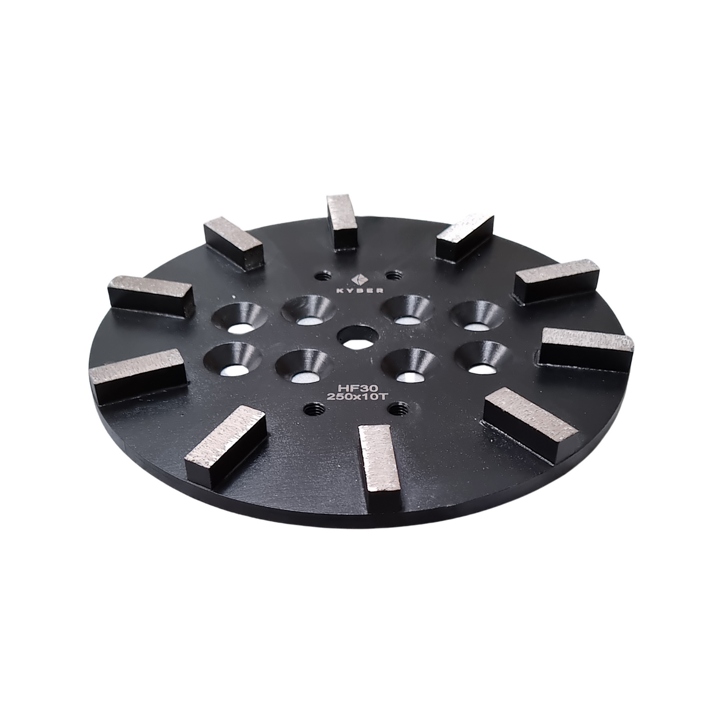 Rectangle 10 Segment Plate 250mm (10 inch) 30 Grit