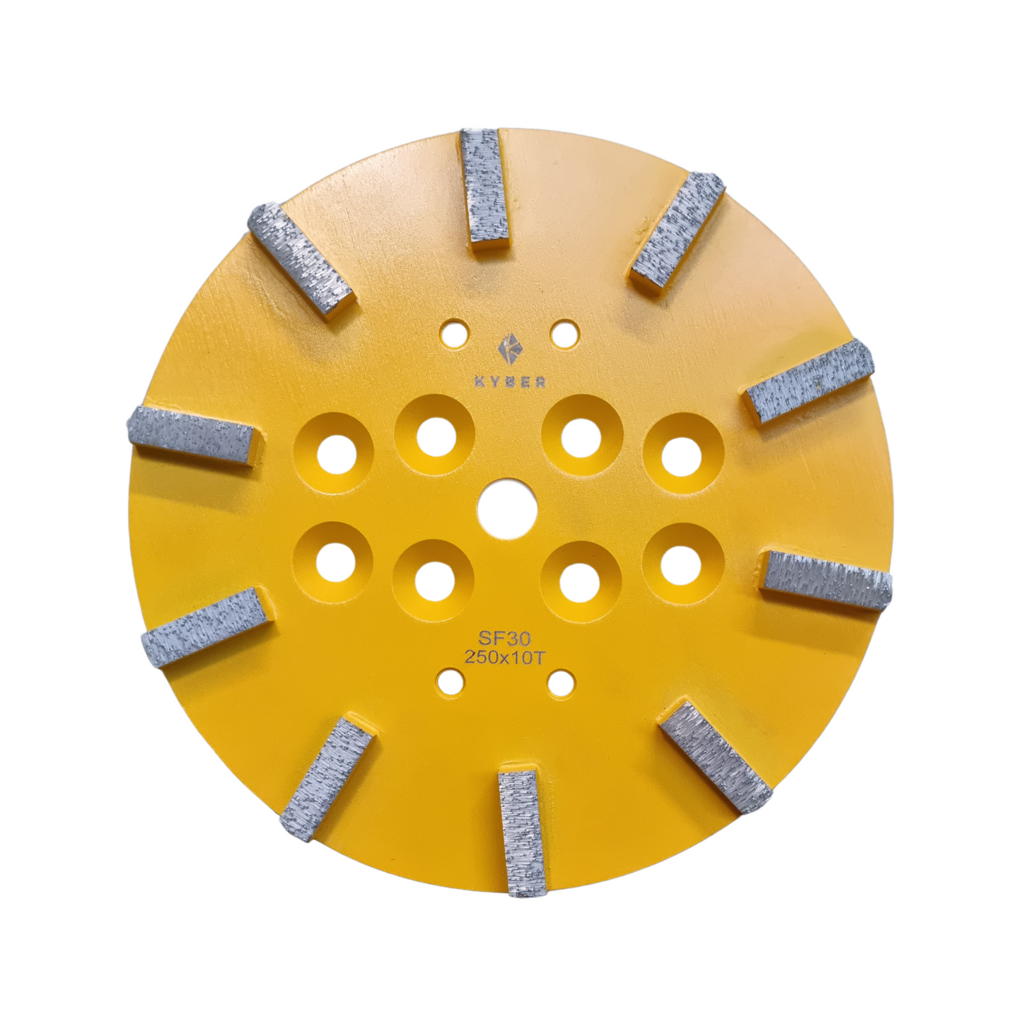 Rectangle 10 Segment Plate 250mm (10 inch) 30 Grit