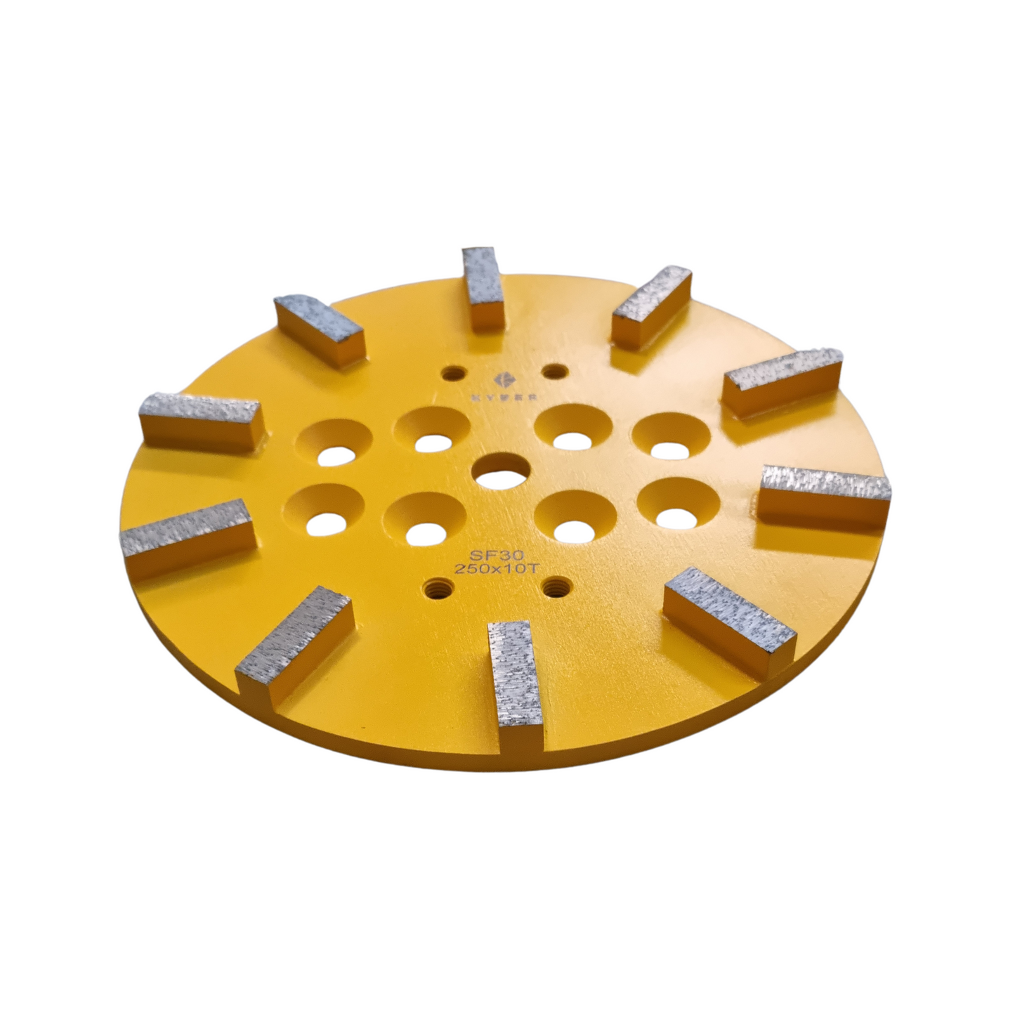 Rectangle 10 Segment Plate 250mm (10 inch) 30 Grit