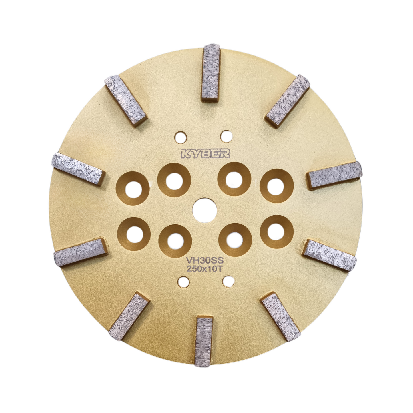 Rectangle 10 Segment Plate 250mm (10 inch) 30 Grit