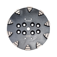 Shark Tooth 10 Segments Plate 250mm (10 inch)(Very Hard Concrete) 30 Grit