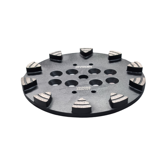 Shark Tooth 10 Segments Plate 250mm (10 inch)(Very Hard Concrete) 30 Grit