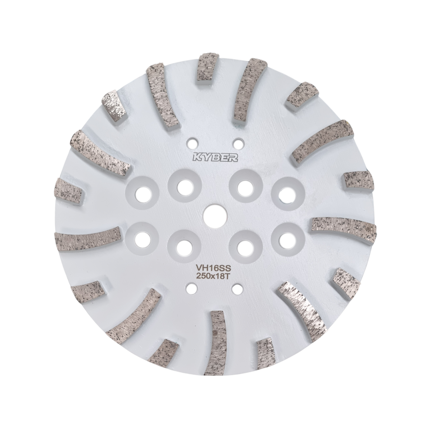 Turbo 18 Segments Plate 250mm (10 inch) Very Hard Concrete 16 Grit