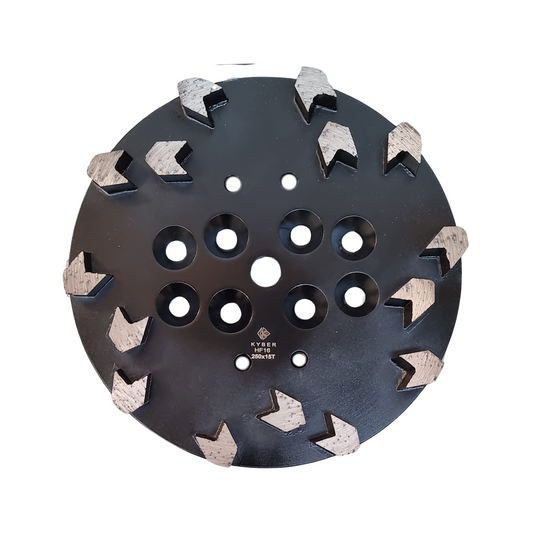 Arrow Plate 15 Segments 250mm (10 inch) 16 Grit