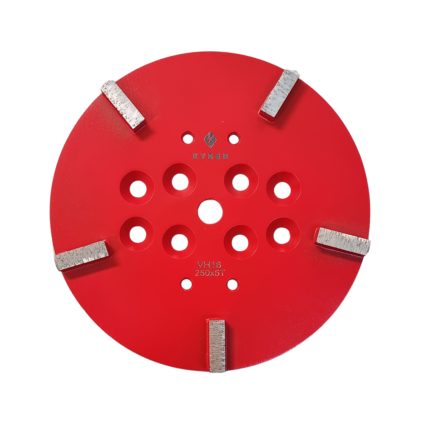 Rectangle Plate 5 Segments 250mm (10 inch) 16 Grit