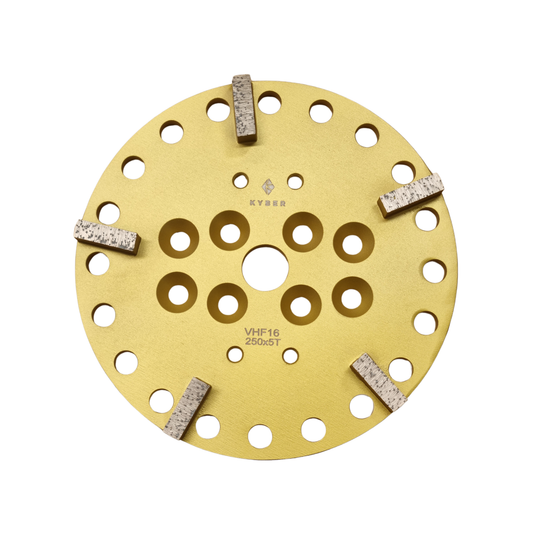 Rectangle Plate 5 Segments 250mm (10 inch) 16 Grit