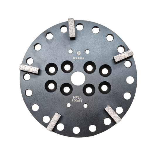 Rectangle Plate 5 Segments 250mm (10 inch) 30 Grit