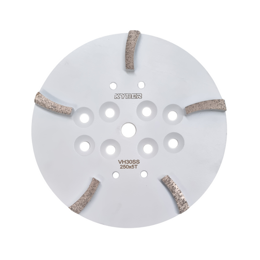 Turbo 5 Segments Plate 250mm (10 inch) Very Hard Concrete 30 Grit