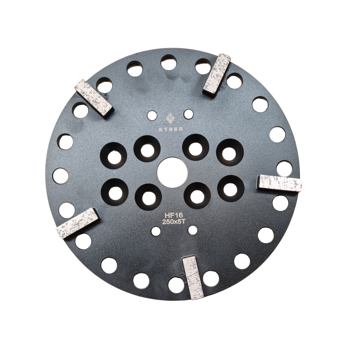 Rectangle Plate 5 Segments 250mm (10 inch) 16 Grit