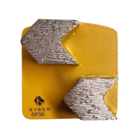 Kyber Redi-Lock Double Arrow 30 Grit Diamond Grinding Shoe for concrete
