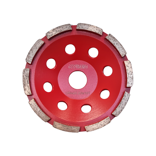 Single Row 125mm (5 inch) 30 Grit Soft Bond (Hard Concrete)